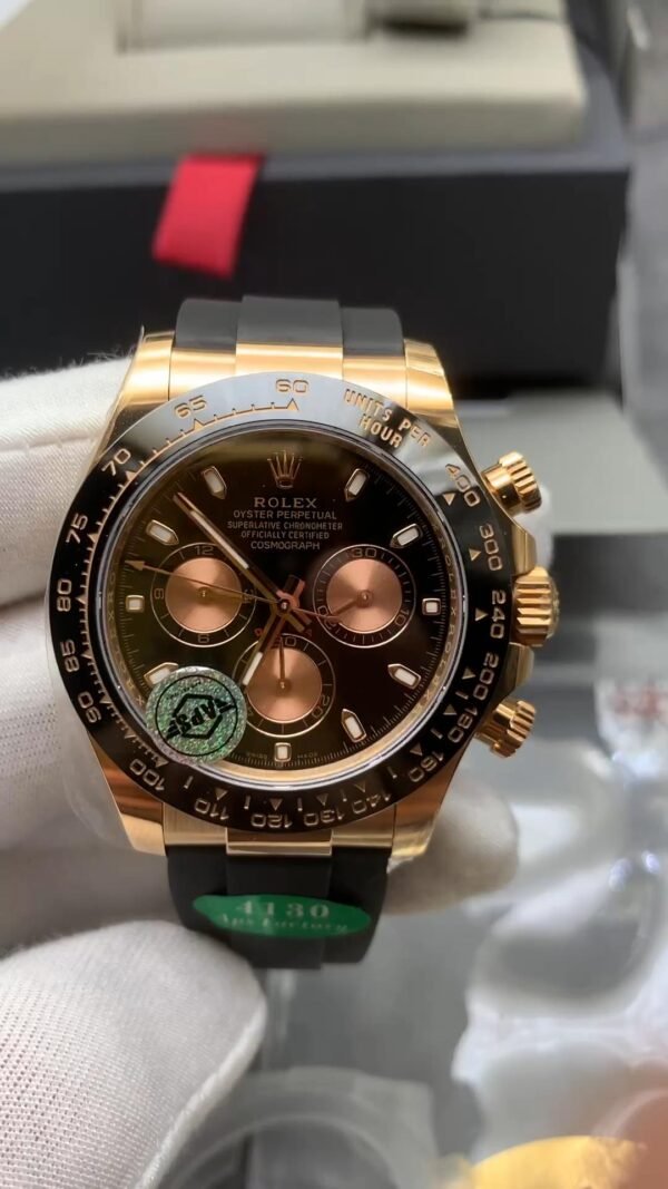 APS Factory Bestseller - Rolex Cosmograph Daytona Series (Counterweight Version) 【The weight is the same as the counter】 4130 Movement 904 Steel, 40-size Top Clone Watch - Shipping Actual Photos - Image 3