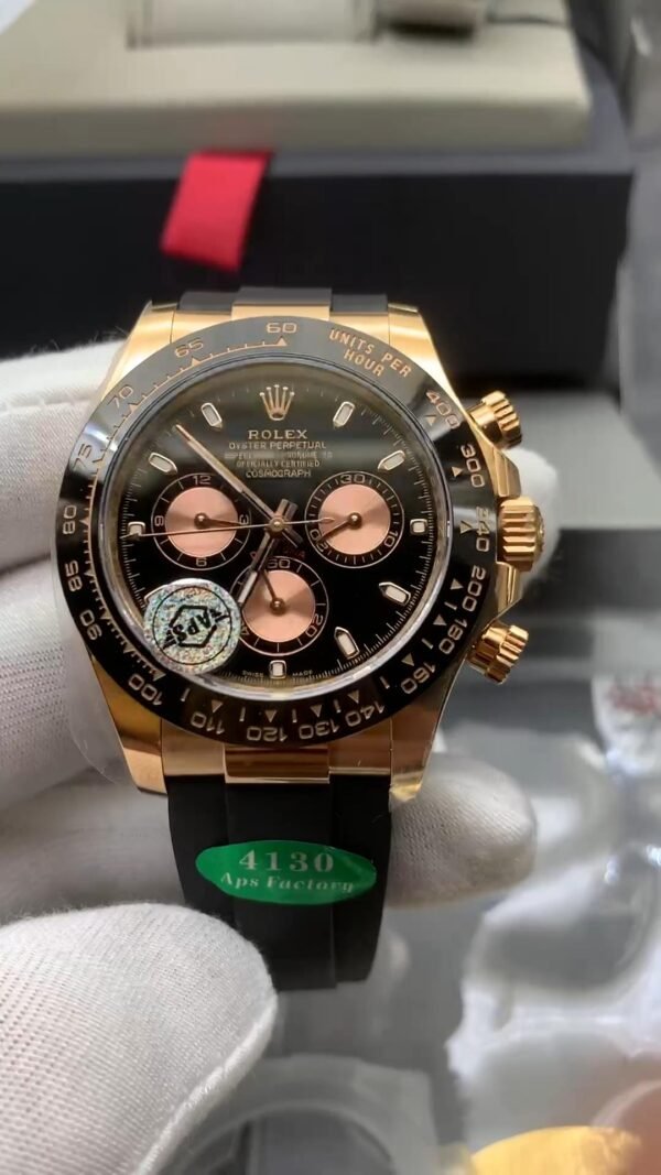 APS Factory Bestseller - Rolex Cosmograph Daytona Series (Counterweight Version) 【The weight is the same as the counter】 4130 Movement 904 Steel, 40-size Top Clone Watch - Shipping Actual Photos