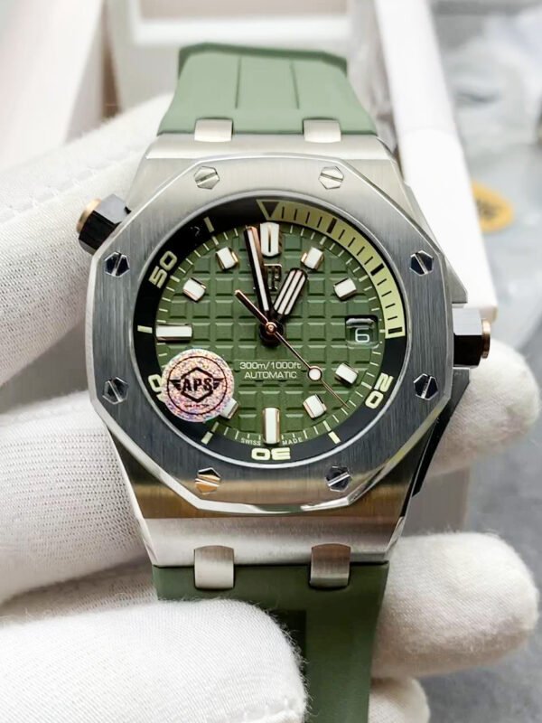 Audemars Piguet - Royal Oak 15720ST Green New Model, Produced by APS Factory, Super High Imitation Wristwatch (Delivery Actual Shooting)