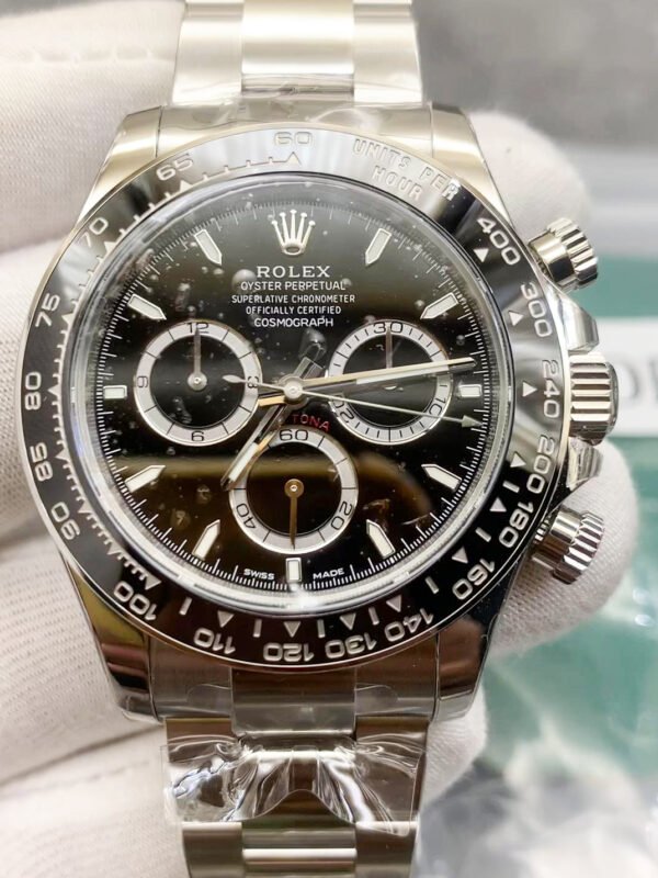 SOB Factory - Rolex Daytona, 4131 movement, 904 steel, black dial, 41 size, men's watch, top-level replicated wristwatch - Delivery actual shooting