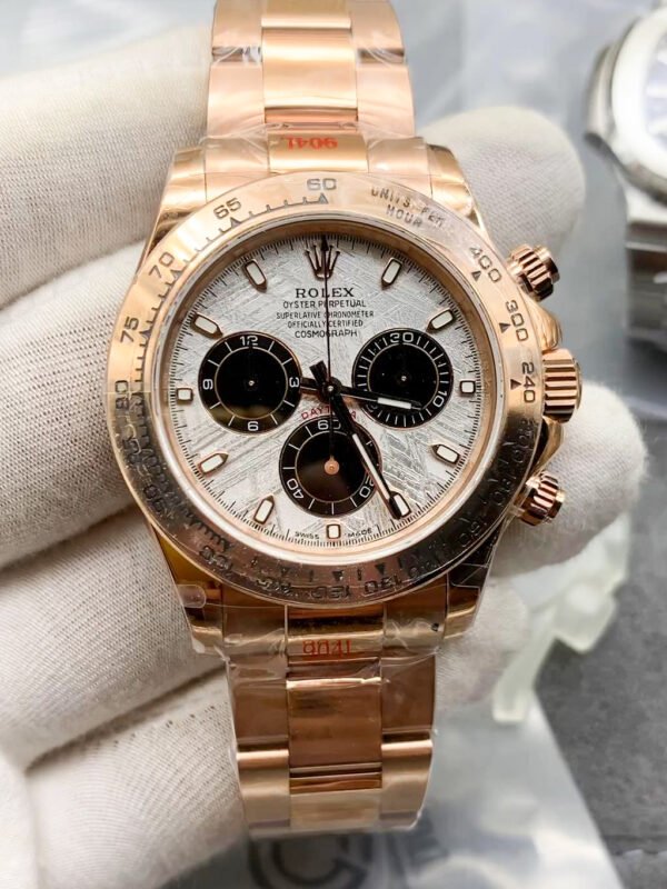 QF Factory - Rolex Daytona, Replica of original 4130 movement, 904 steel case, 40 size, all rose gold men's watch V1 version, top-level replicated wristwatch - Delivery actual shooting