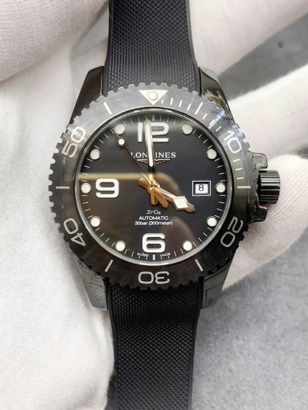 Longines - Conquest Ceramic Case with Rubber Strap Men's Watch, Produced by Hong Kong Factory, Top-level Replicated Wristwatch (Delivery Actual Shooting)
