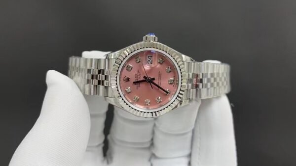 Rolex Datejust Pink Dial, 28mm, Women's Style, Top-level Replicated Wristwatch (Delivery Actual Shooting) - Image 2