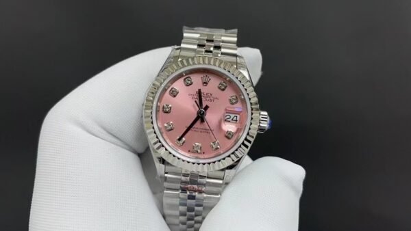 Rolex Datejust Pink Dial, 28mm, Women's Style, Top-level Replicated Wristwatch (Delivery Actual Shooting) - Image 5