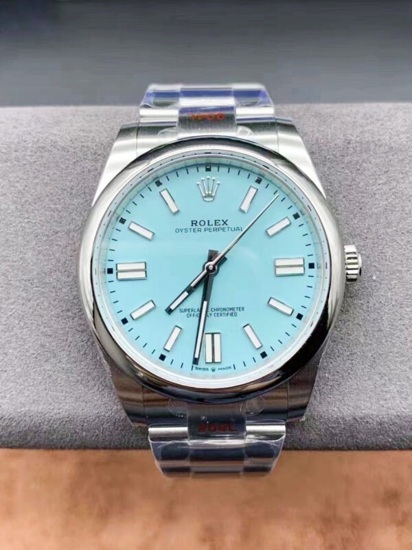 Rolex Oyster Perpetual Blue Dial, 41mm, Top-level Replicated Wristwatch (Delivery Actual Shooting)