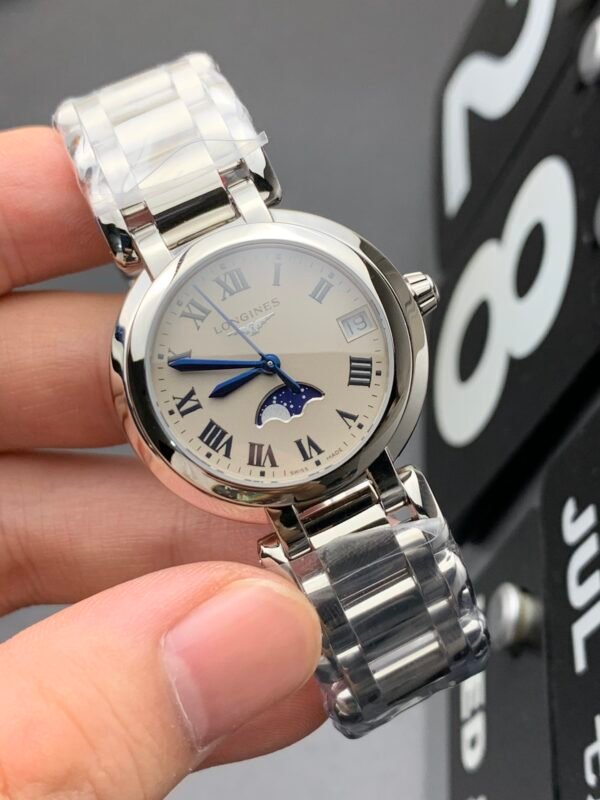 Longines GS Heartfelt Moon Phase, Ladies' Watch, Top-level Clone Wristwatch, Delivery Actual Shooting - Image 6