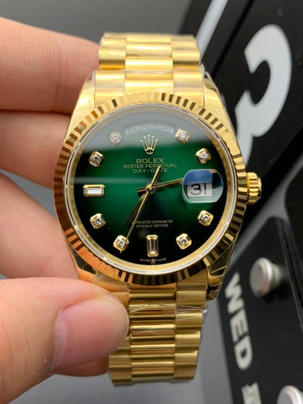 Rolex Datejust Series Day-Date Blue Turquoise 1:1 Replicated High Imitation Watch, Wristwatch