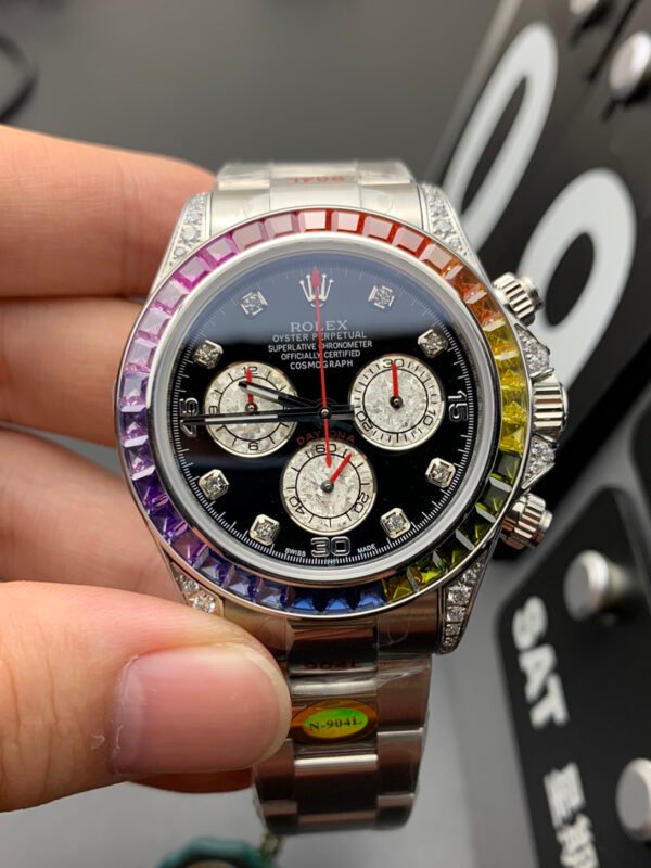 Rolex Cosmograph Daytona Series Diamond-set, Top-level Replicated Wristwatch (Delivery Actual Shooting)