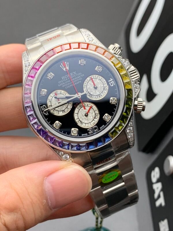 Rolex Cosmograph Daytona Series Diamond-set, Top-level Replicated Wristwatch (Delivery Actual Shooting) - Image 2
