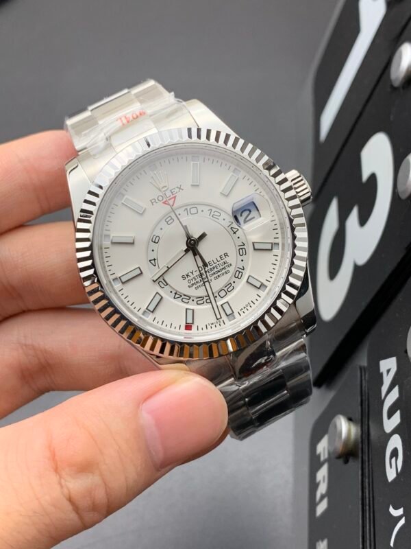 Rolex Oyster Perpetual Sky-Dweller Series Super Replicated High Imitation Clone Wristwatch (Actual Shooting) - Image 5