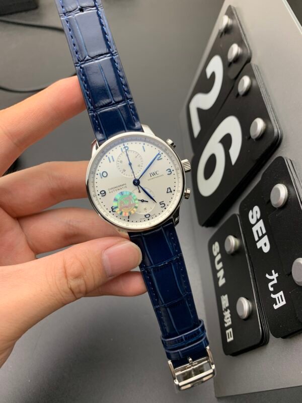 IWC Portuguese Series, Chronograph, Top-level 1:1 Replicated Clone Wristwatch (Video Review and Actual Shooting) - Image 6