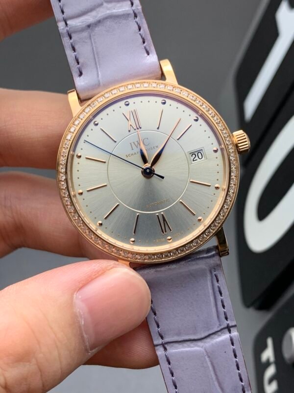 IWC Portofino Series, Diamond-set Women's Style, Top-level 1:1 Replicated Clone Wristwatch (Video Review and Actual Shooting) - Image 3