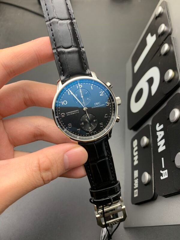 IWC Portuguese Series, Chronograph, Top-level 1:1 Replicated Clone Wristwatch (Video Review and Actual Shooting) - Image 4