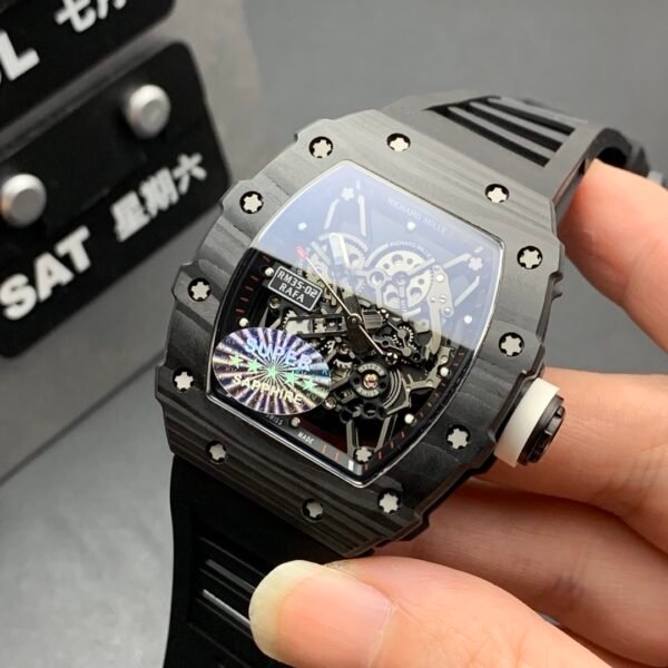 Richard Mille Carbon Fiber, High Imitation Top-level 1:1 Replicated Clone Wristwatch (Video Review and Actual Shooting) - Image 5
