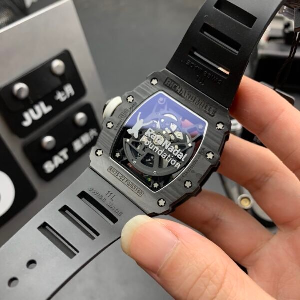 Richard Mille Carbon Fiber, High Imitation Top-level 1:1 Replicated Clone Wristwatch (Video Review and Actual Shooting) - Image 4