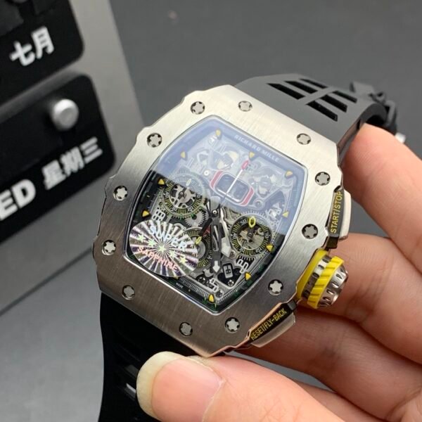 Richard Mille Titanium Alloy, High Imitation Top-level 1:1 Replicated Clone Wristwatch (Video Review and Actual Shooting) - Image 6