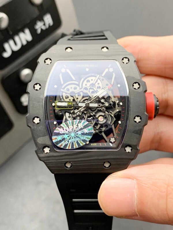 Richard Mille Carbon Fiber, High Imitation Top-level 1:1 Replicated Clone Wristwatch (Video Review and Actual Shooting)