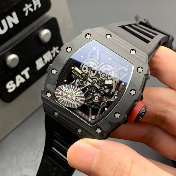 Richard Mille Carbon Fiber, High Imitation Top-level 1:1 Replicated Clone Wristwatch (Video Review and Actual Shooting) - Image 6