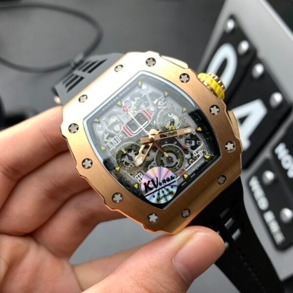 Richard Mille Chronograph, High Imitation Top-level 1:1 Replicated Clone Wristwatch (Video Review and Actual Shooting) - Image 5