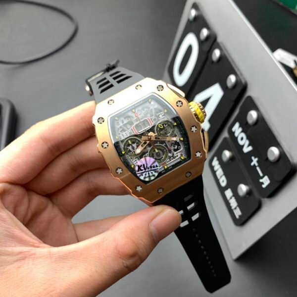 Richard Mille Chronograph, High Imitation Top-level 1:1 Replicated Clone Wristwatch (Video Review and Actual Shooting) - Image 6