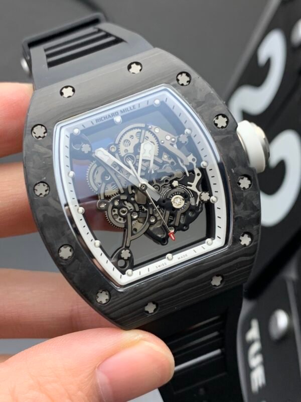 Richard Mille Carbon Fiber, High Imitation Top-level 1:1 Replicated Clone Wristwatch (Video Review and Actual Shooting) - Image 2