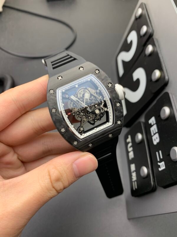 Richard Mille Carbon Fiber, High Imitation Top-level 1:1 Replicated Clone Wristwatch (Video Review and Actual Shooting) - Image 5