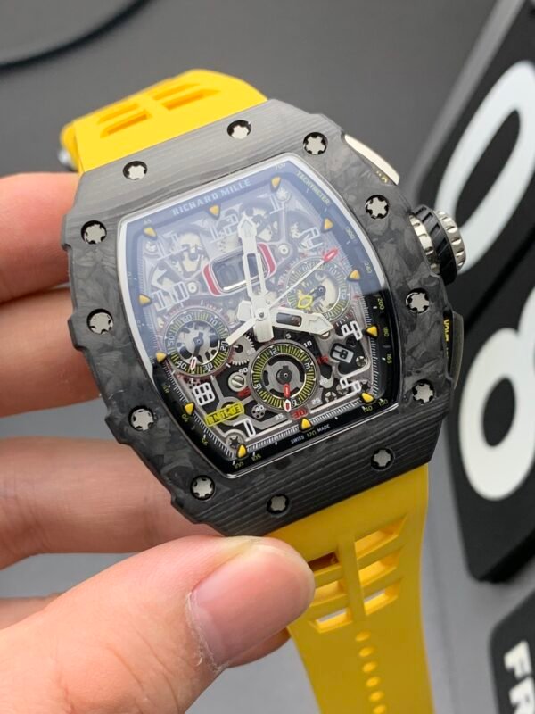 Richard Mille Chronograph, High Imitation Top-level 1:1 Replicated Clone Wristwatch (Video Review and Actual Shooting) - Image 5