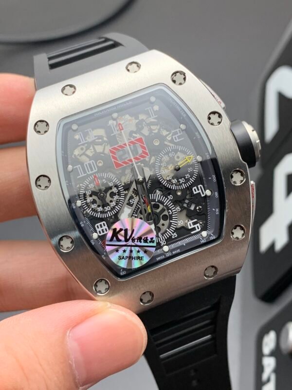Richard Mille Chronograph, High Imitation Top-level 1:1 Replicated Clone Wristwatch (Video Review and Actual Shooting) - Image 5