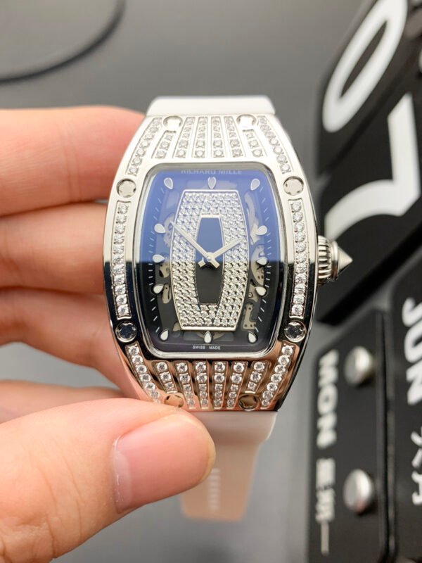 Richard Mille Women's Style with Diamonds, High Imitation Top-level 1:1 Replicated Clone Wristwatch (Video Review and Actual Shooting)