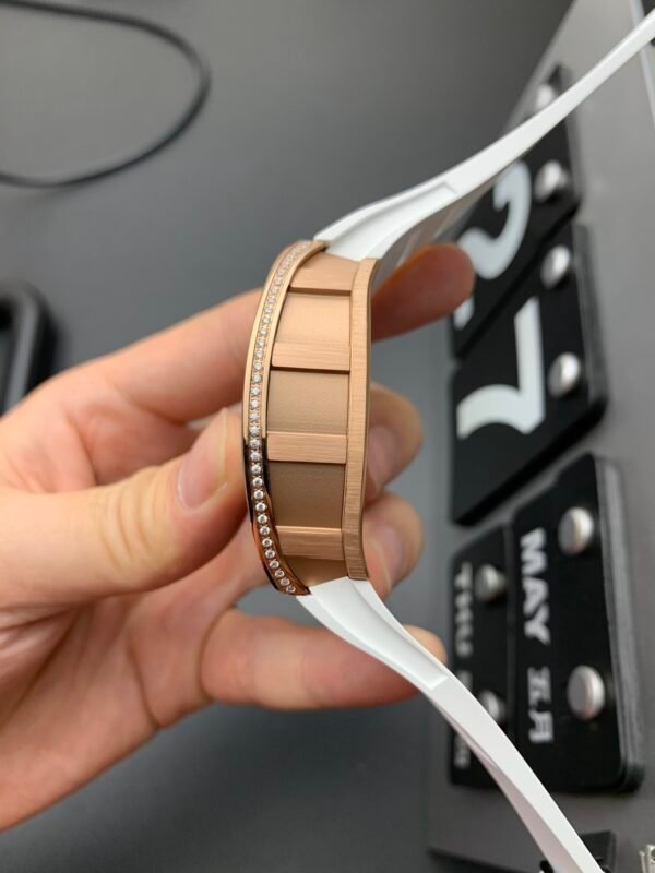 Richard Mille Women's Style with Diamonds, High Imitation Top-level 1:1 Replicated Clone Wristwatch (Video Review and Actual Shooting) - Image 4