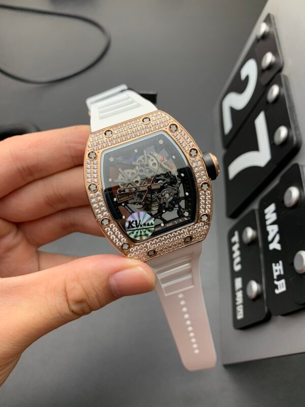 Richard Mille Women's Style with Diamonds, High Imitation Top-level 1:1 Replicated Clone Wristwatch (Video Review and Actual Shooting) - Image 3