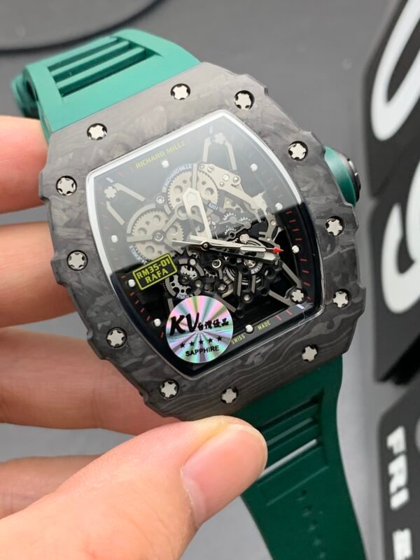 Richard Mille Carbon Fiber, High Imitation Top-level 1:1 Replicated Clone Wristwatch (Video Review and Actual Shooting) - Image 4